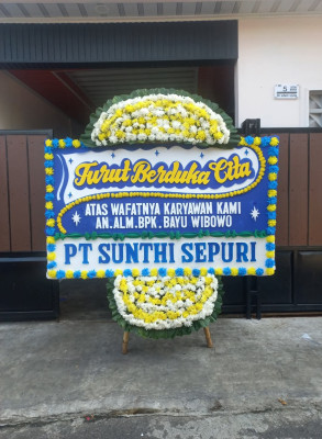 Papan Bunga Duka di Guntung Payung